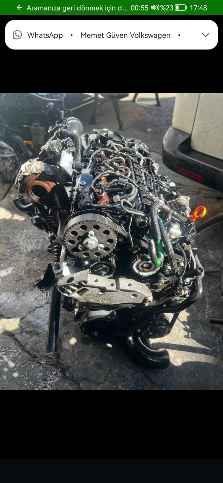 1.6 TDI cay motor komple Jetta