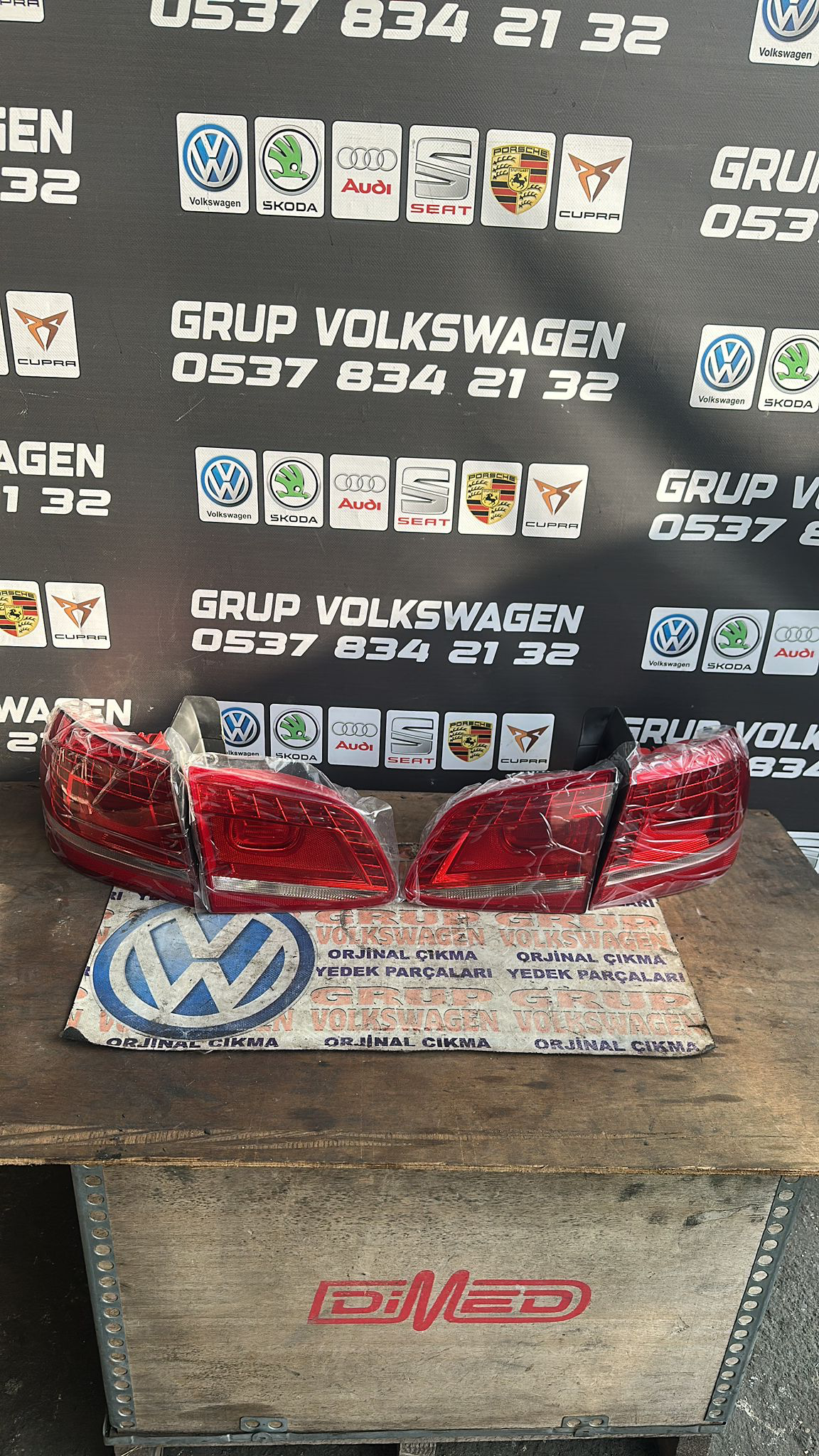 Passat b7 kasa sağ sol takım letli stop