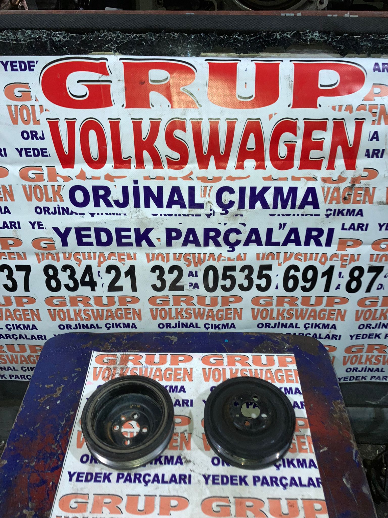 volkswagen transporter 2.0 tdı caa motor t6 t7 cıkma orjinal krank kasnagı